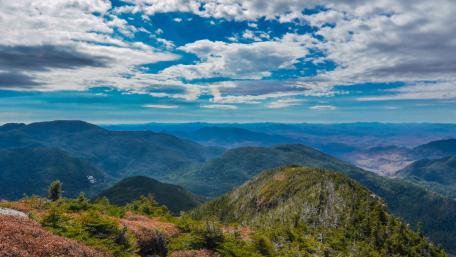 Breathtaking Mountain Landscape Under a Vast Sky wallpaper