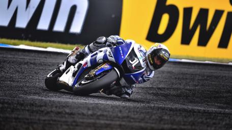 Speeding Through Curves on a Sport Bike wallpaper
