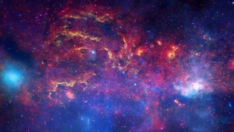 Galactic Wonders in Vibrant Colors wallpaper