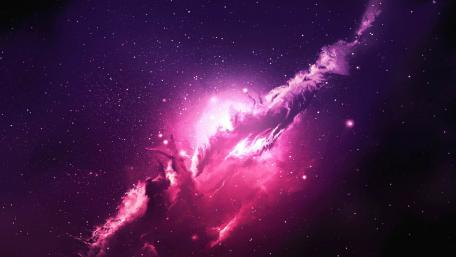 Cosmic Beauty in Vibrant Purple Shades wallpaper