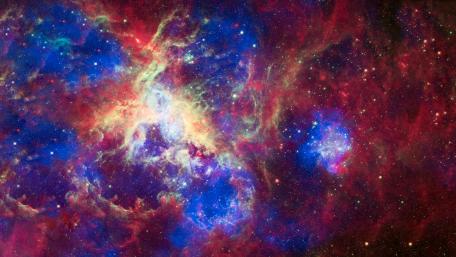 Cosmic Wonders in Vibrant Hues wallpaper