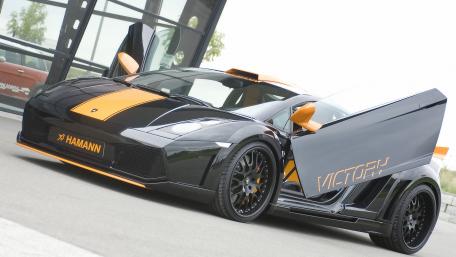 Stylish Lamborghini with Bold Custom Features wallpaper