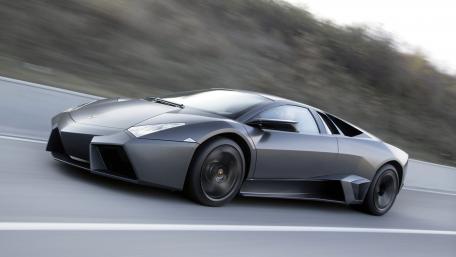Sleek and Powerful Matte Black Supercar Wallpaper wallpaper