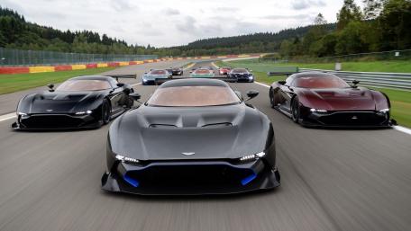 Dynamic Aston Martin Supercar Showcase on the Track wallpaper