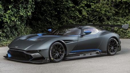 Sleek and Powerful Aston Martin Racing Car Wallpaper wallpaper