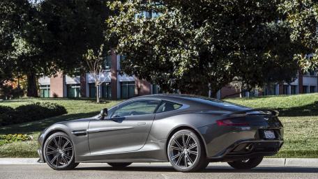 Sleek Aston Martin in a Serene Setting wallpaper