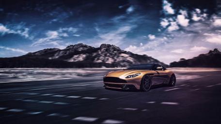 Golden Speed on the Open Road wallpaper