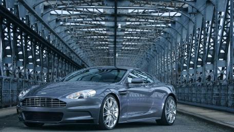 Sleek Aston Martin in an Urban Setting wallpaper