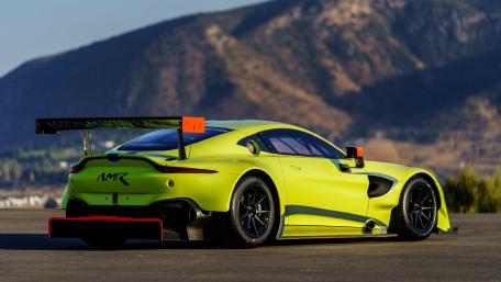 Vibrant Aston Martin Race Car Wallpaper wallpaper