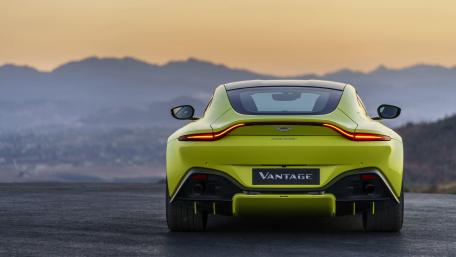 Vibrant Aston Martin Vantage at Sunset wallpaper