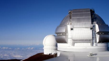 Marvelous Observatory Against Clear Blue Sky wallpaper