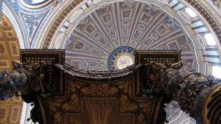 Majestic View of Architectural Grandeur Above wallpaper
