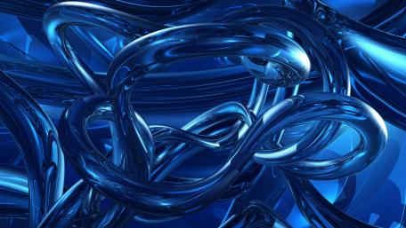 Fluid Dynamics in Blue Hues wallpaper