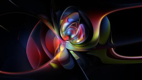 Vibrant Swirls of Colorful Energy wallpaper