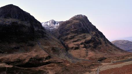 Majestic Scottish Highlands at Dusk wallpaper