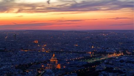 Twilight Over the Cityscape wallpaper
