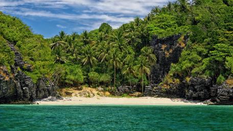 Serene Tropical Paradise Awaits You wallpaper