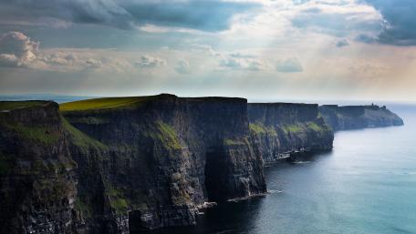 Majestic Cliffs by the Sea wallpaper