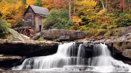 Glade Creek Grist Mill, Babcock State Park wallpaper