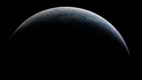 Crescent of Jupiter's North Pole wallpaper