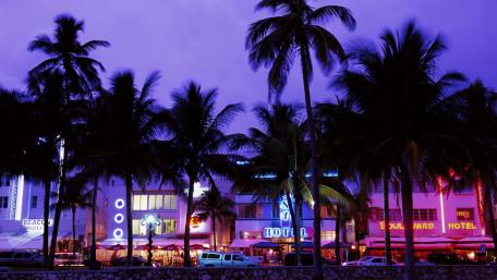 Neon Nights in a Vibrant Cityscape wallpaper
