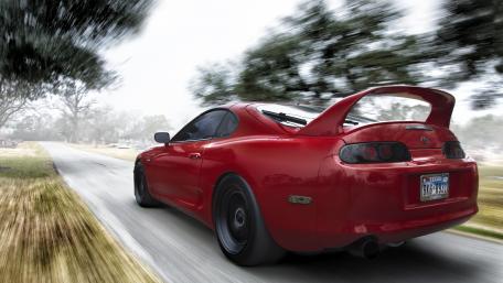 Toyota Supra MK4 (RED COLOUR) wallpaper