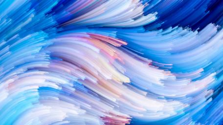 Waves of Tranquil Blues wallpaper