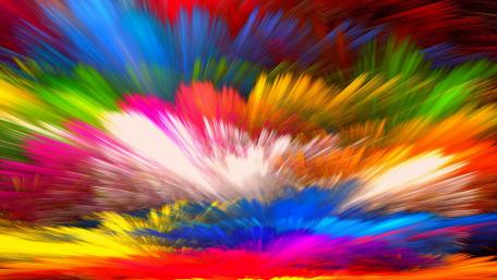 Vibrant Explosion of Colorful Abstract Art wallpaper