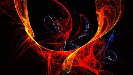 Vibrant Swirls of Light and Colorful Energy wallpaper