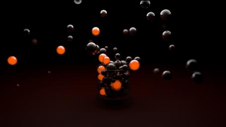 Dynamic Orbs in Motion wallpaper