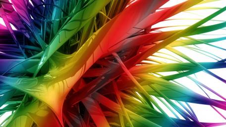 Vibrant Rainbow Abstract Wallpaper for Modern Spaces wallpaper
