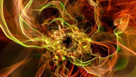 Vibrant Swirls of Light and Color wallpaper