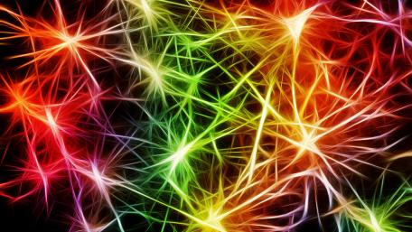 Vibrant Abstract Glow in Colorful Hues wallpaper