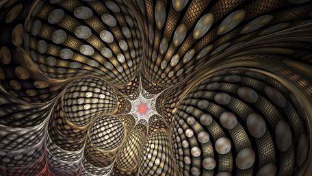 Mesmerizing Fractal Patterns in 3D Design wallpaper