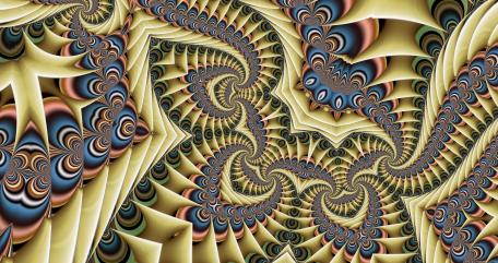 Swirling Dimensions of Colorful Fractal Art wallpaper