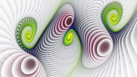 Swirling Colors of Digital Fractal Art wallpaper