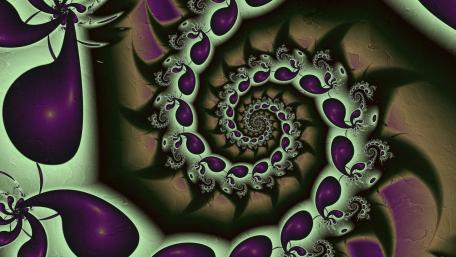 Vibrant Fractal Swirl Design wallpaper