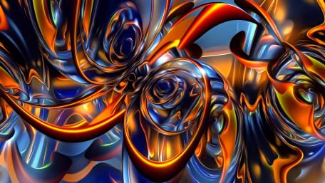 Vibrant Swirls of Digital Artistry wallpaper