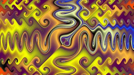 Vibrant Swirls of Color in Abstract Design wallpaper
