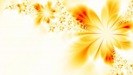 Vibrant Floral Abstraction in Warm Tones wallpaper