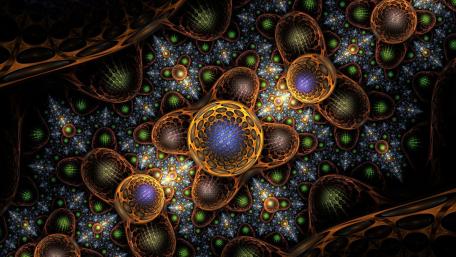 Celestial Patterns in Deep Space wallpaper