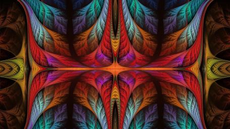 Vibrant Fractal Beauty Unleashed wallpaper