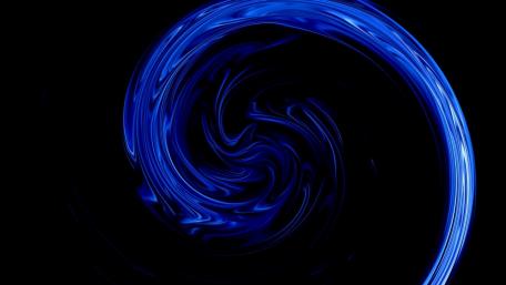 Dynamic Blue Swirl Artistry in Motion wallpaper