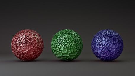Vibrant Spheres in Abstract Harmony wallpaper