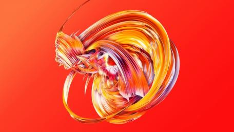 Vibrant Swirls of Colorful Abstract Art wallpaper