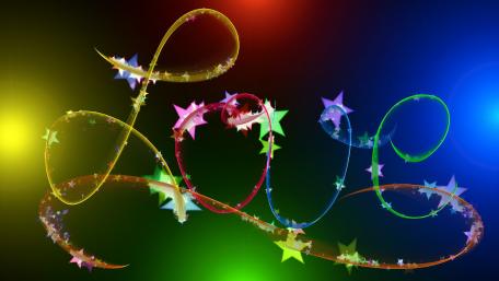 Colorful Swirls of Love and Light wallpaper