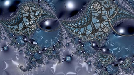 Intricate Blue Abstract Patterns for Serenity and Style wallpaper
