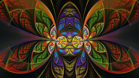 Vibrant Kaleidoscope of Colors and Patterns wallpaper