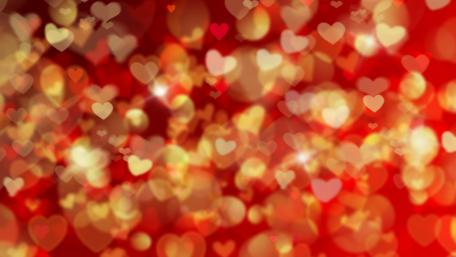 Hearts in a Dreamy Glow wallpaper