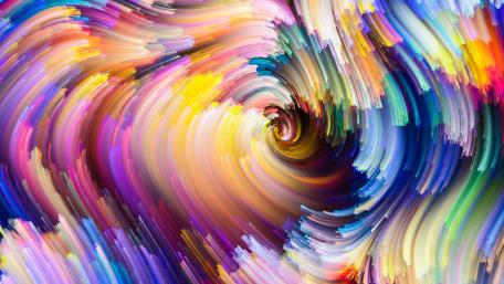 Vibrant Swirls of Color and Motion wallpaper
